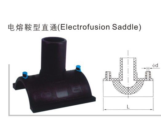 电熔鞍型直通 聚乙烯（PE）给水管件 华瀚管道 管业先锋