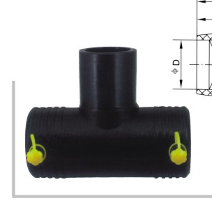 电熔等径三通  φ25-160 华瀚PE燃气管电熔管件系列