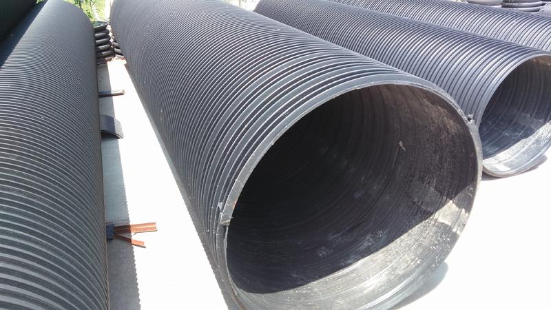 苏易通塑钢缠绕管DN1200排水管，江苏徐州新沂PE排水管厂家直销