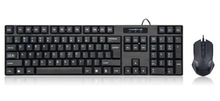 HY-MA75 有线USB接口键盘鼠标套装 黑色